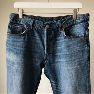 Levi’s 501 classic jeans, straight leg medium wash
